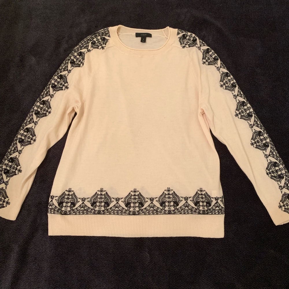 Beautiful J.Crew Embroidered Sweater!!!